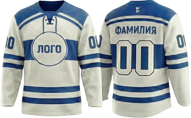 Игровая джерси — бело-синий