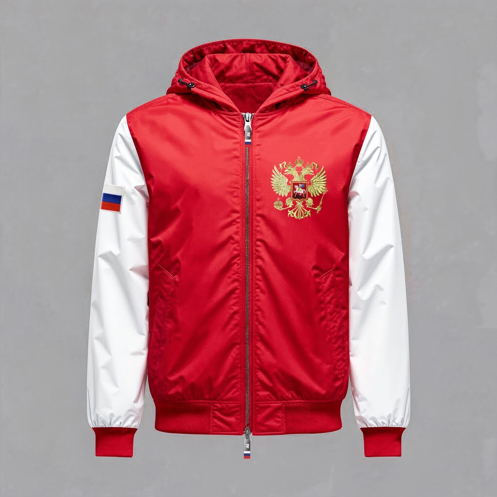 Бомбер Хайтек Navy · White — спереди — миниатюра 5
