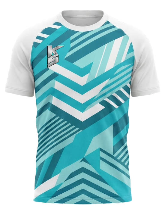 Jersey Kinetix Pro Blue Geo — спереди — миниатюра 4