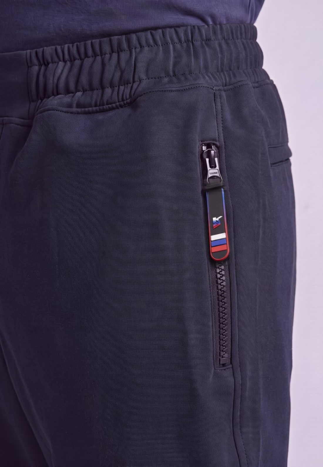 Брюки «Кардиф» Navy — спереди — миниатюра 2