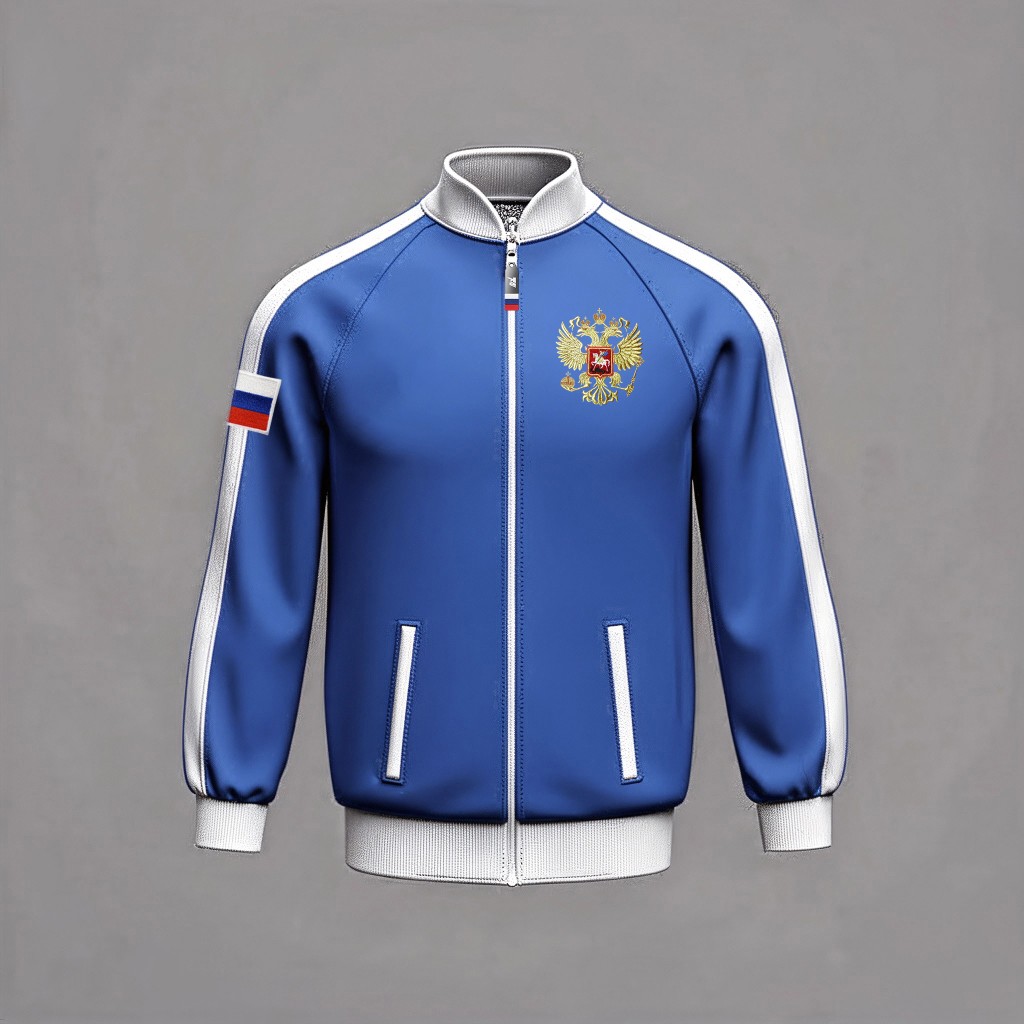 Куртка Парадная Navy · White — спереди — миниатюра 5
