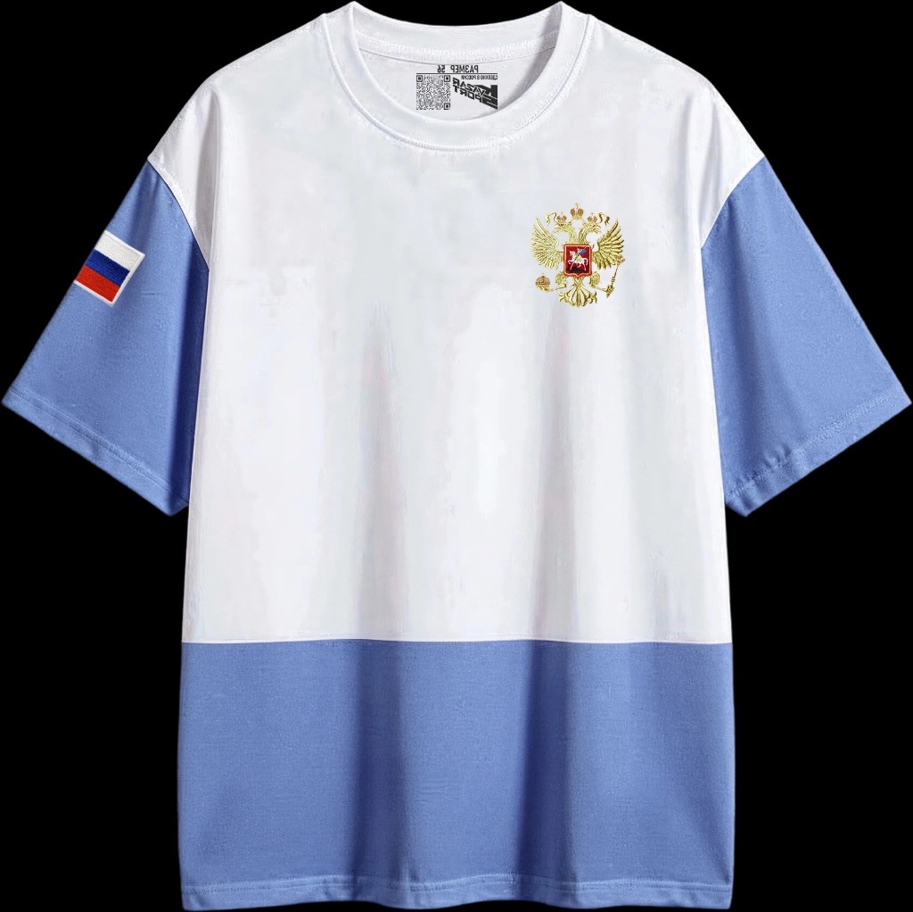 Футболка тренировочная Navy · White — спереди — миниатюра 4
