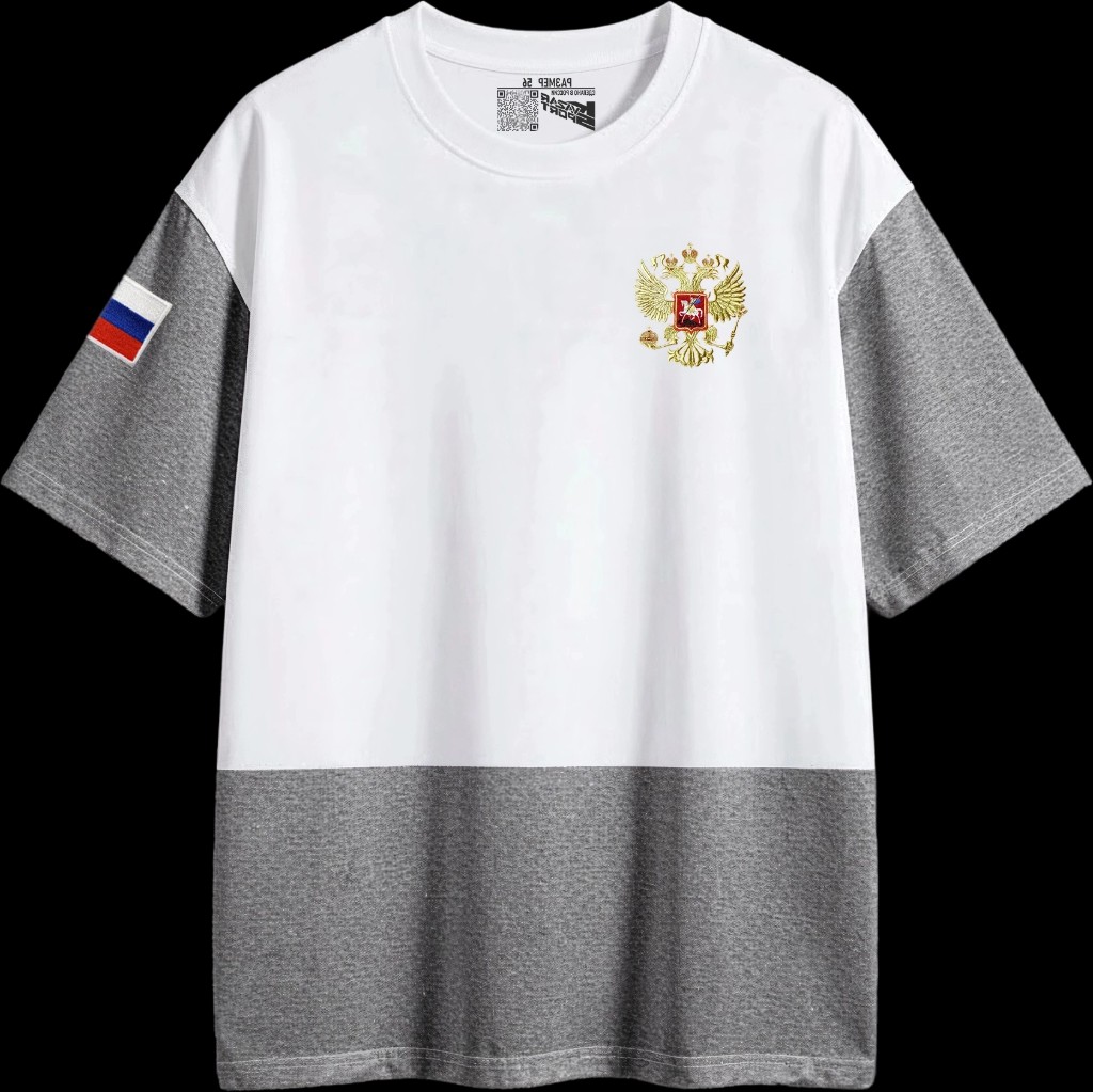 Футболка тренировочная Navy · White — спереди — миниатюра 5