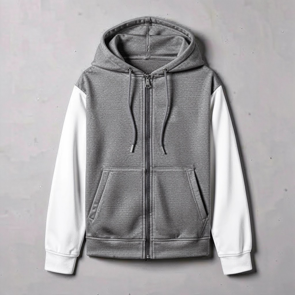 Толстовка Navy · White — спереди — миниатюра 3