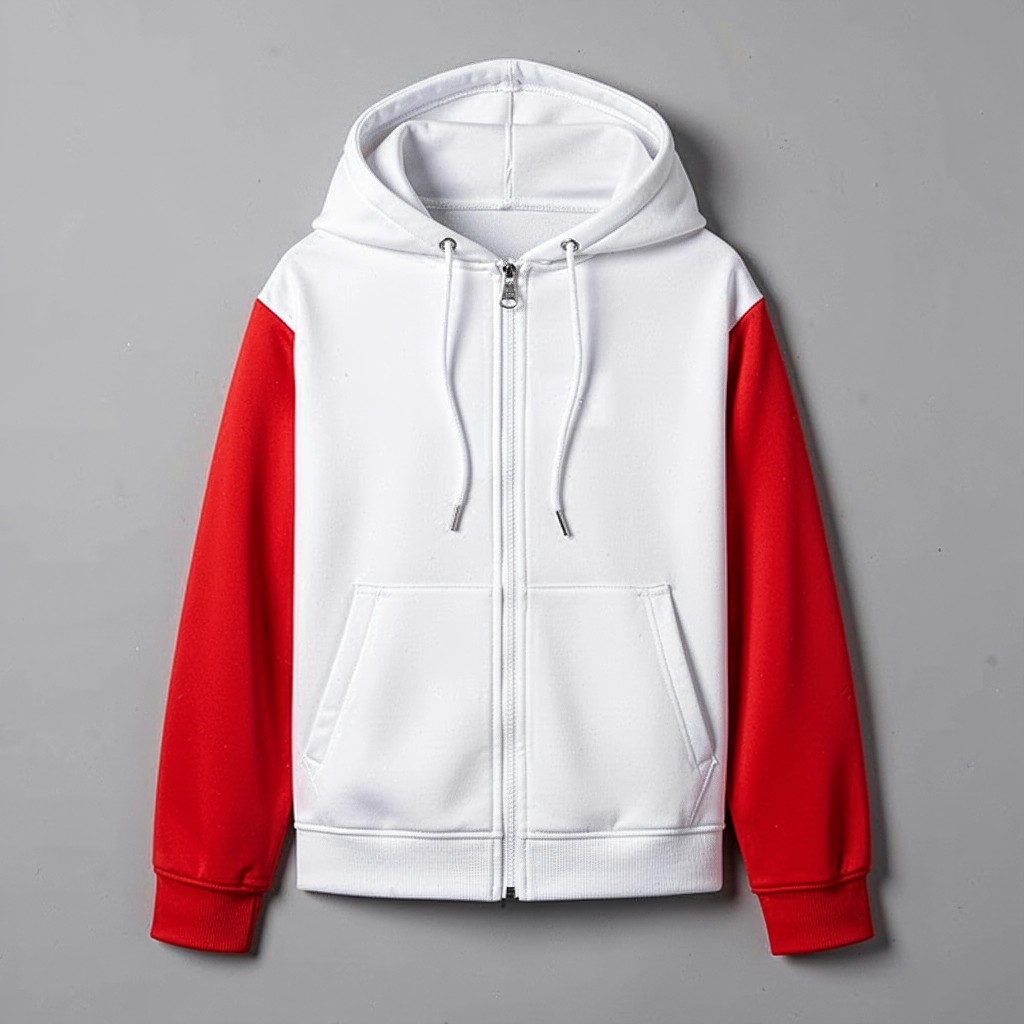Толстовка Navy · White — спереди — миниатюра 6