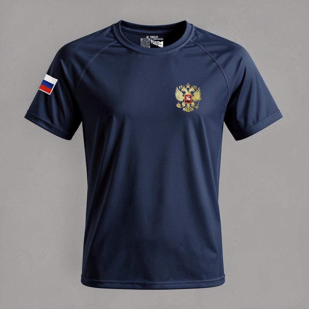 Футболка разминочная Navy — спереди