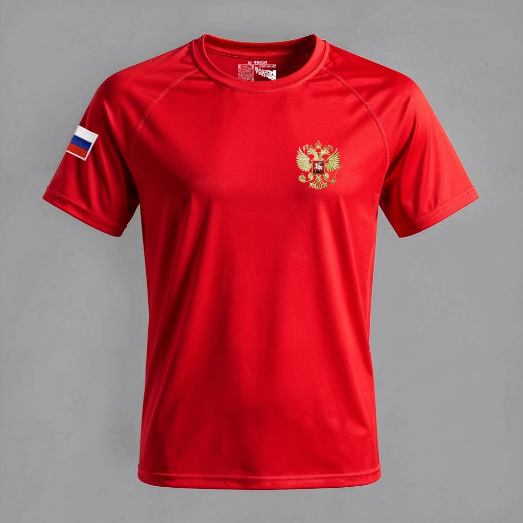 Футболка разминочная Navy — спереди — миниатюра 3