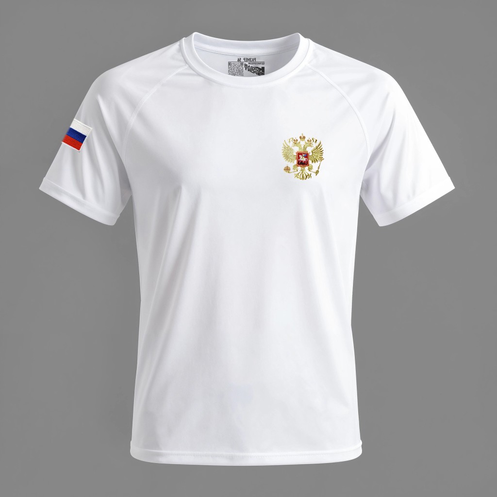 Футболка разминочная Navy — спереди — миниатюра 2