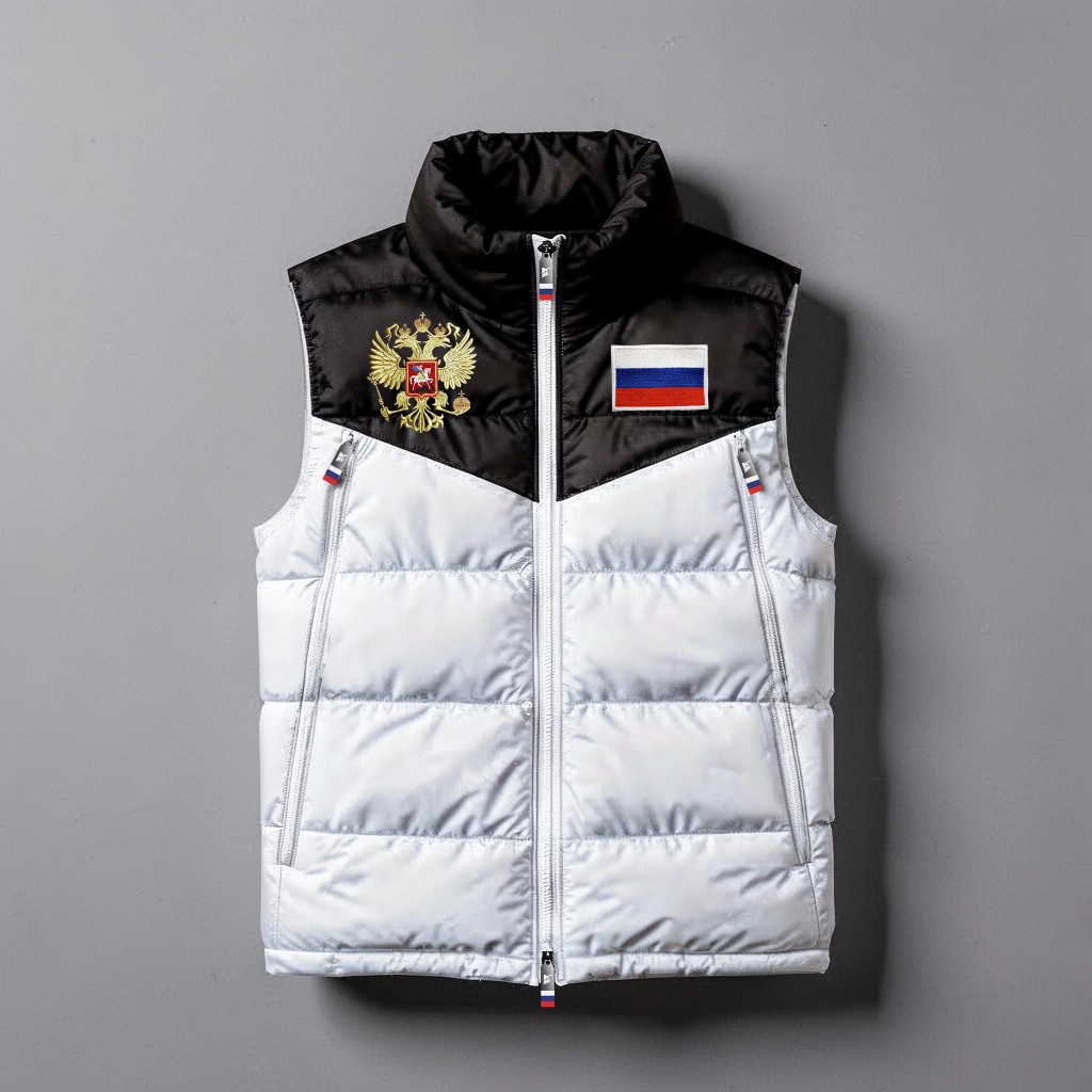 Жилетка Navy · White — спереди — миниатюра 4