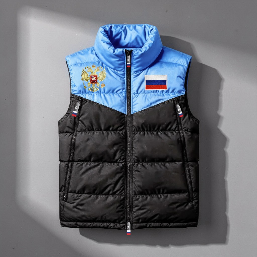 Жилетка Navy · White — спереди — миниатюра 5