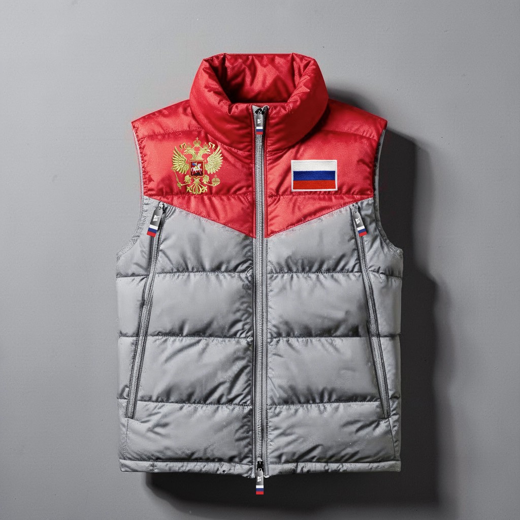 Жилетка Navy · White — спереди — миниатюра 3