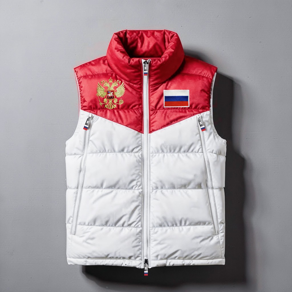 Жилетка Navy · White — спереди — миниатюра 2