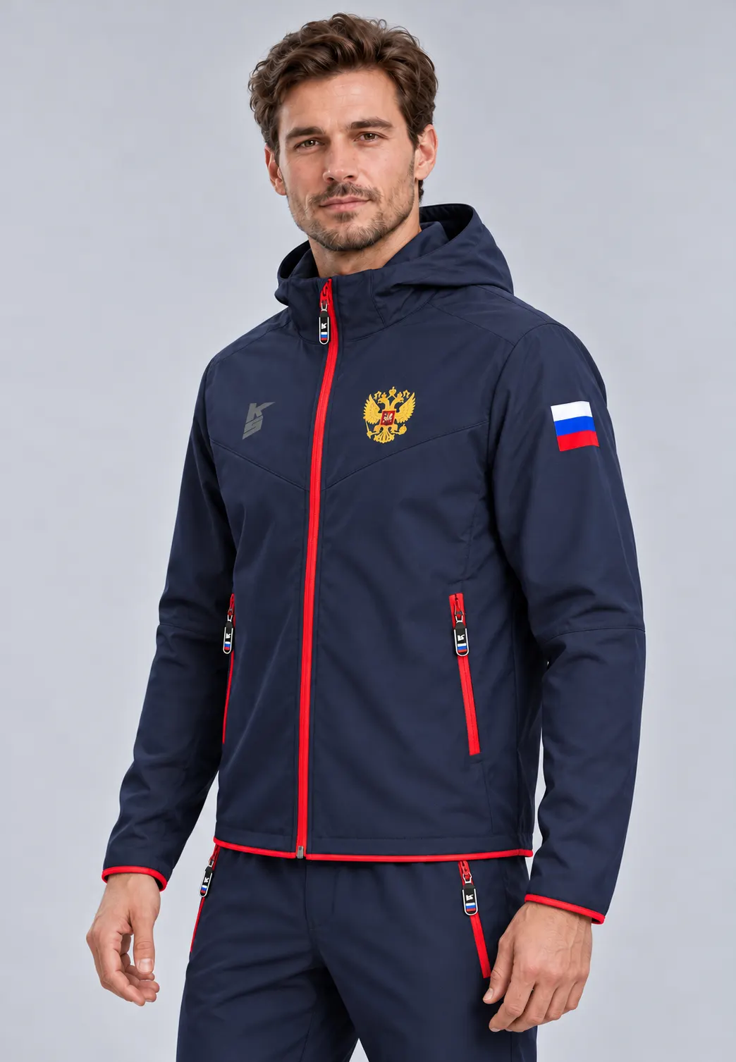 Куртка «Куба», тёмно-синий, в три четверти
