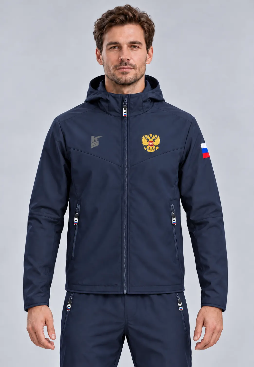 Куртка «Куба», тёмно-синий, спереди